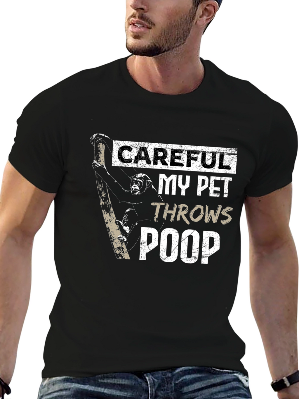 Careful My Pet Throws Poop T-Shirt