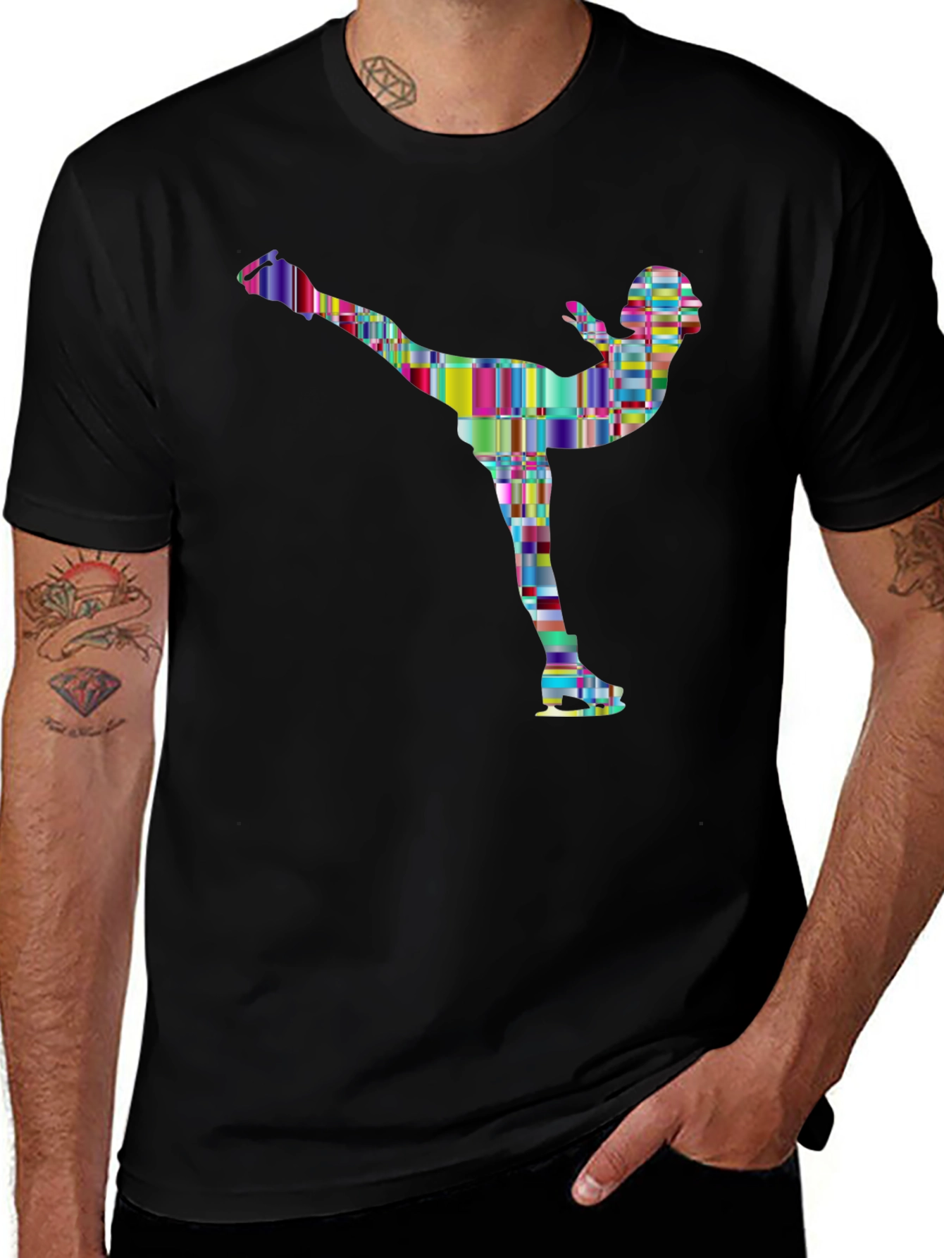 Figure Skating Graphic Tee - Colorful Design