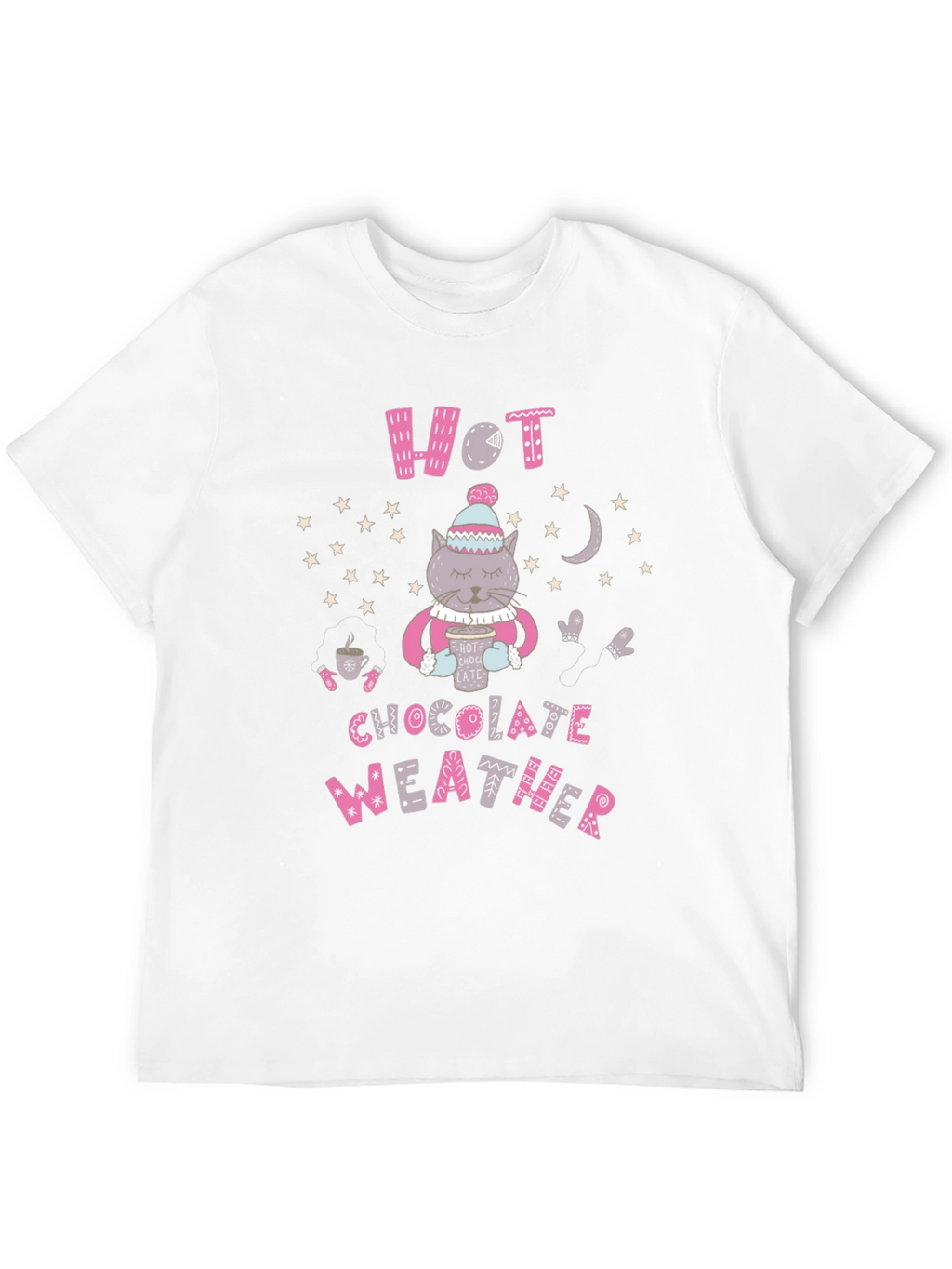 Hot Chocolate Weather Cat T-Shirt