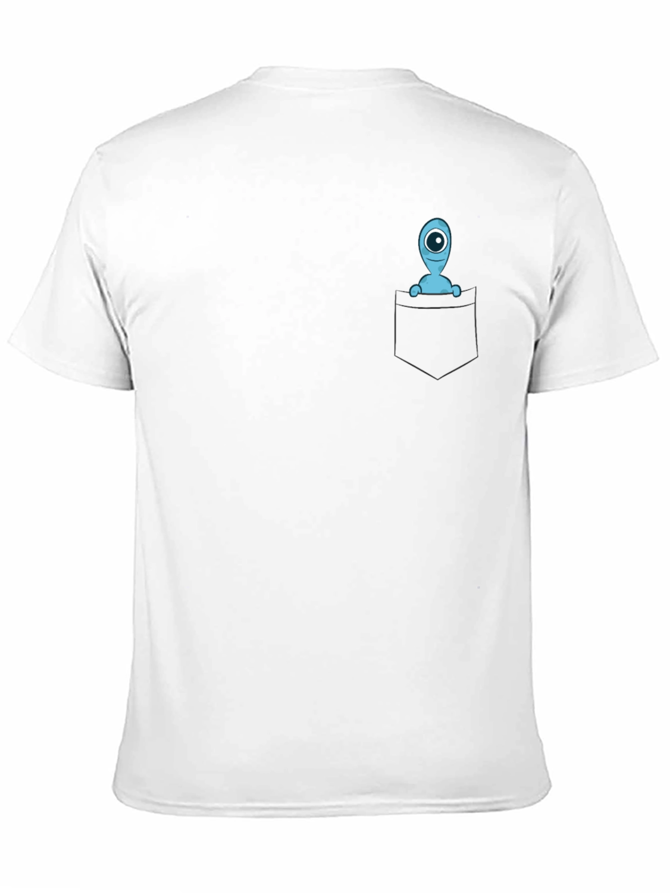 Pocket Alien Graphic Tee - Soft Cotton Blend