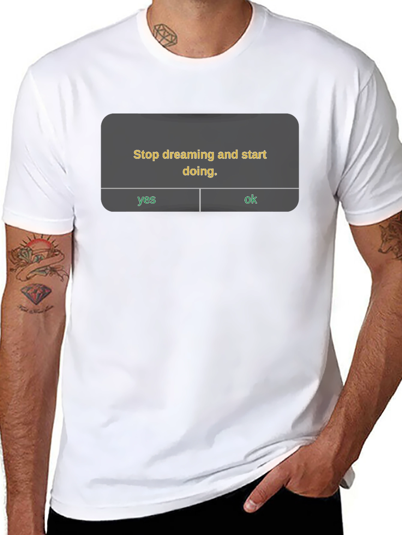 Stop Dreaming Start Doing T-Shirt - Motivational Tee