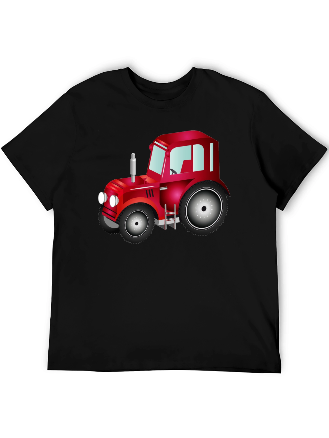 Red Tractor Graphic Tee - Farm Life Shirt