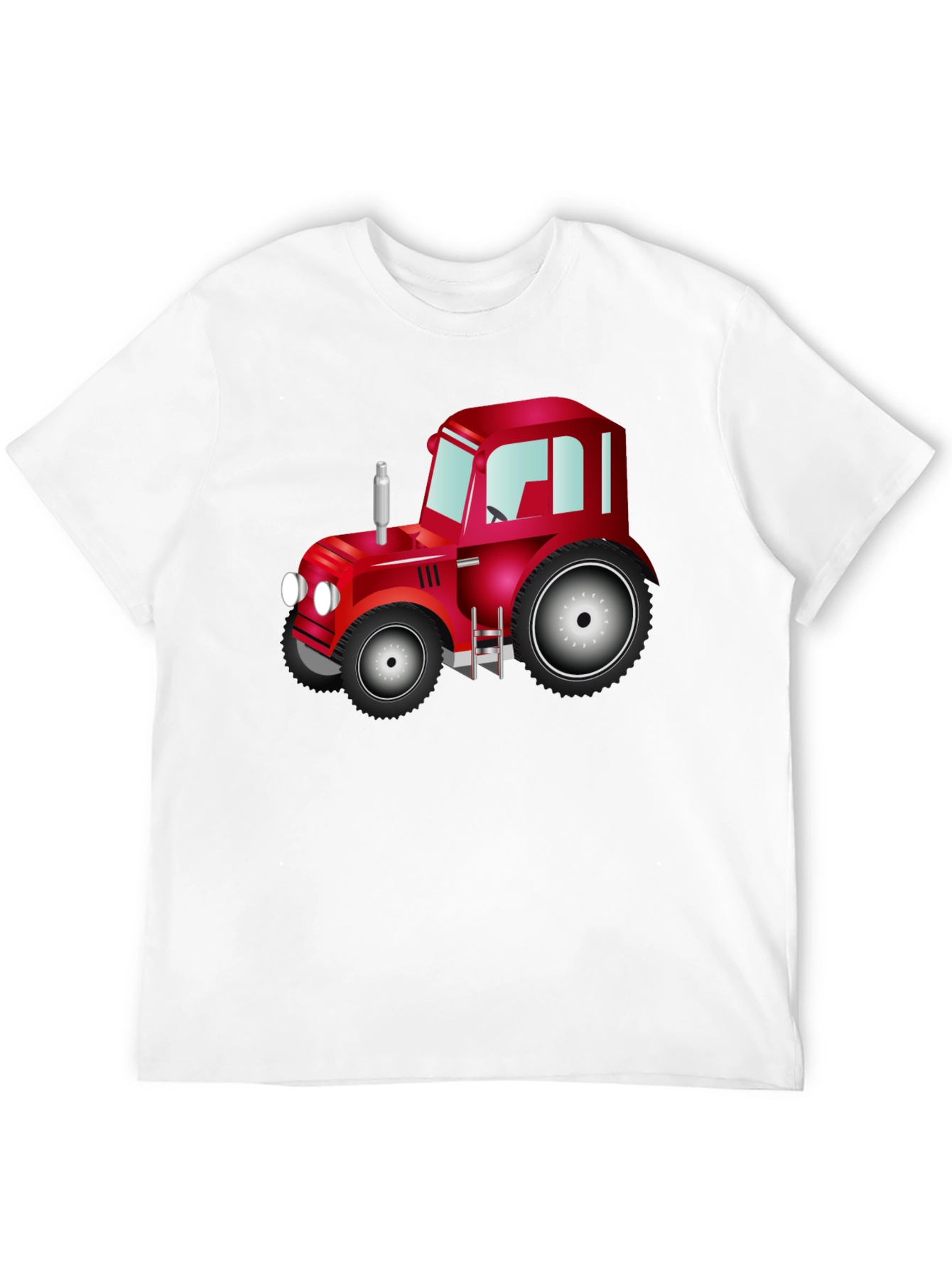 Red Tractor Graphic Tee - Farm Life Shirt