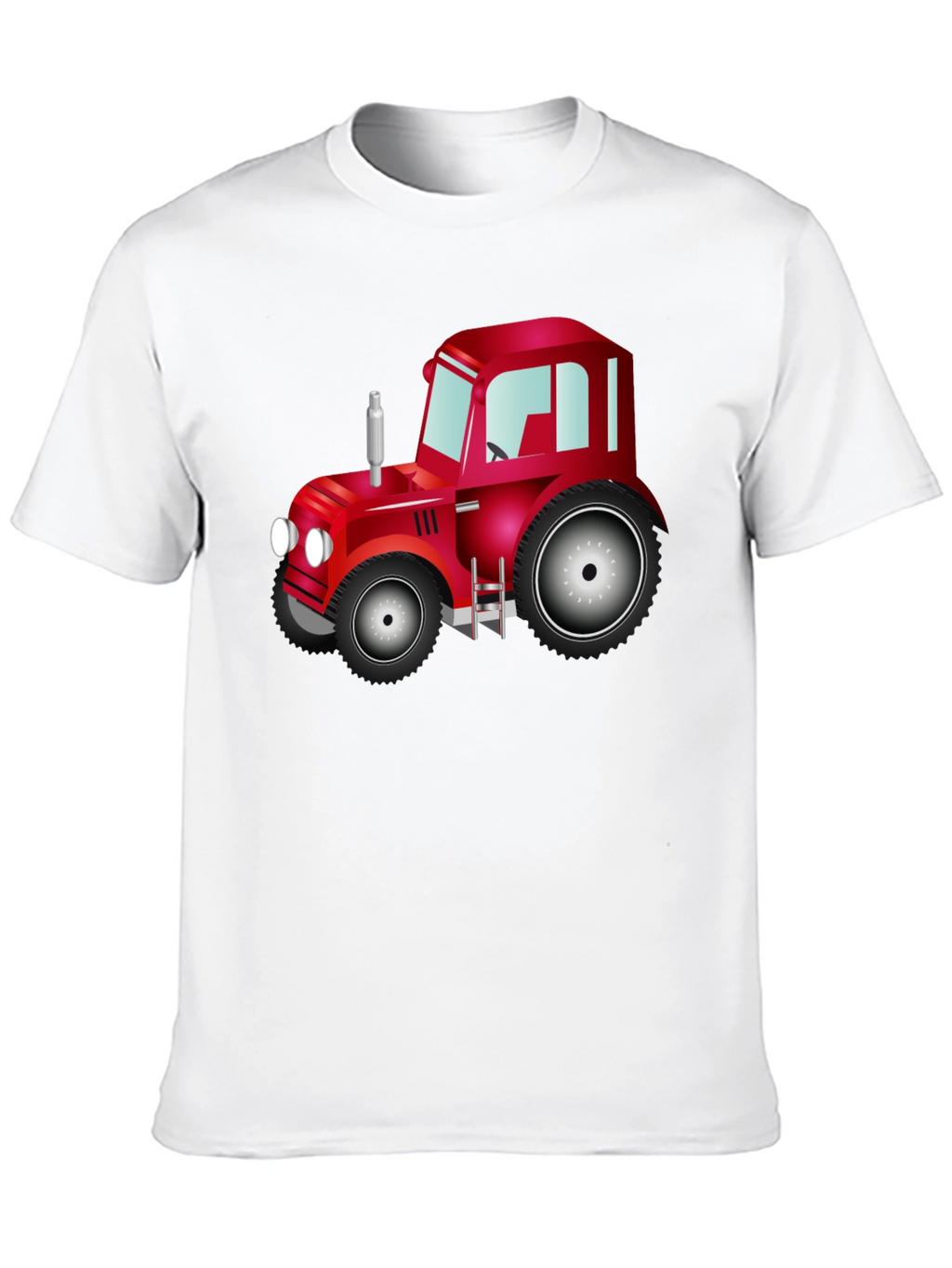 Red Tractor Graphic Tee - Farm Life Shirt