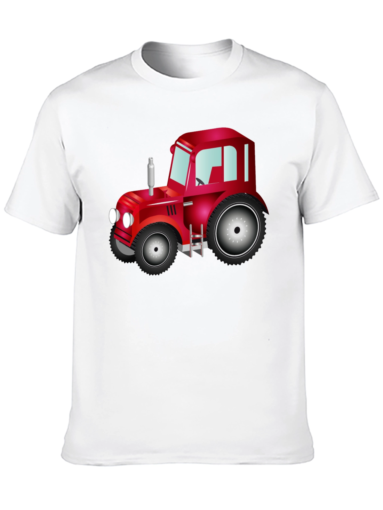 Red Tractor Graphic Tee - Farm Life Shirt