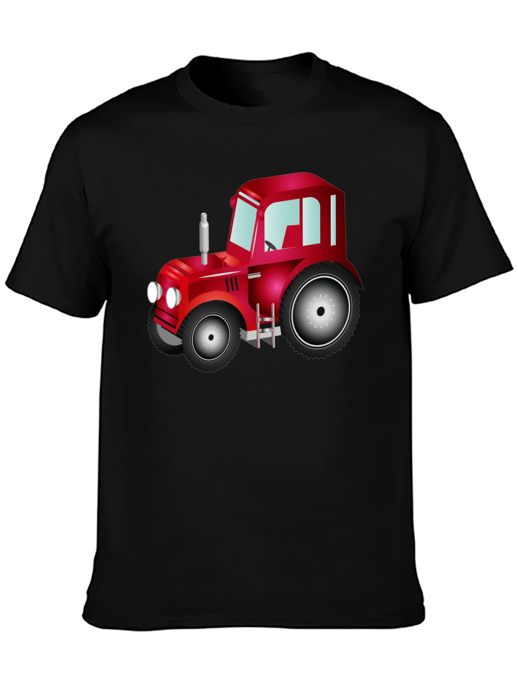 Red Tractor Graphic Tee - Farm Life Shirt
