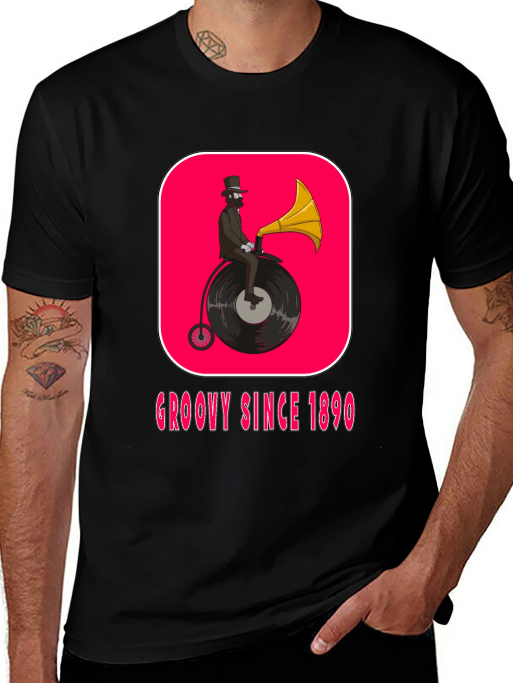 Groovy Since 1890 Black Graphic Tee