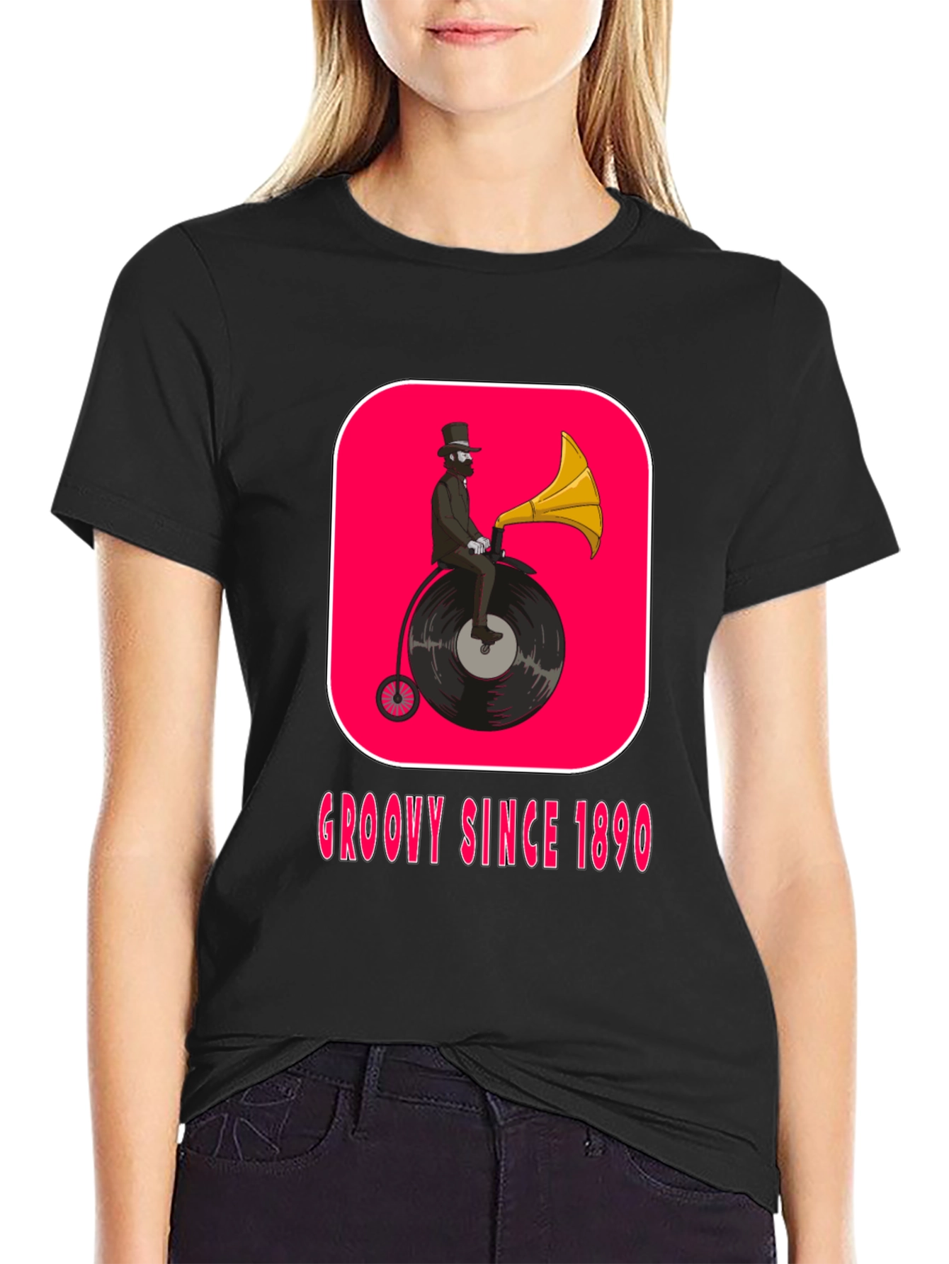 Groovy Since 1890 Black Graphic Tee