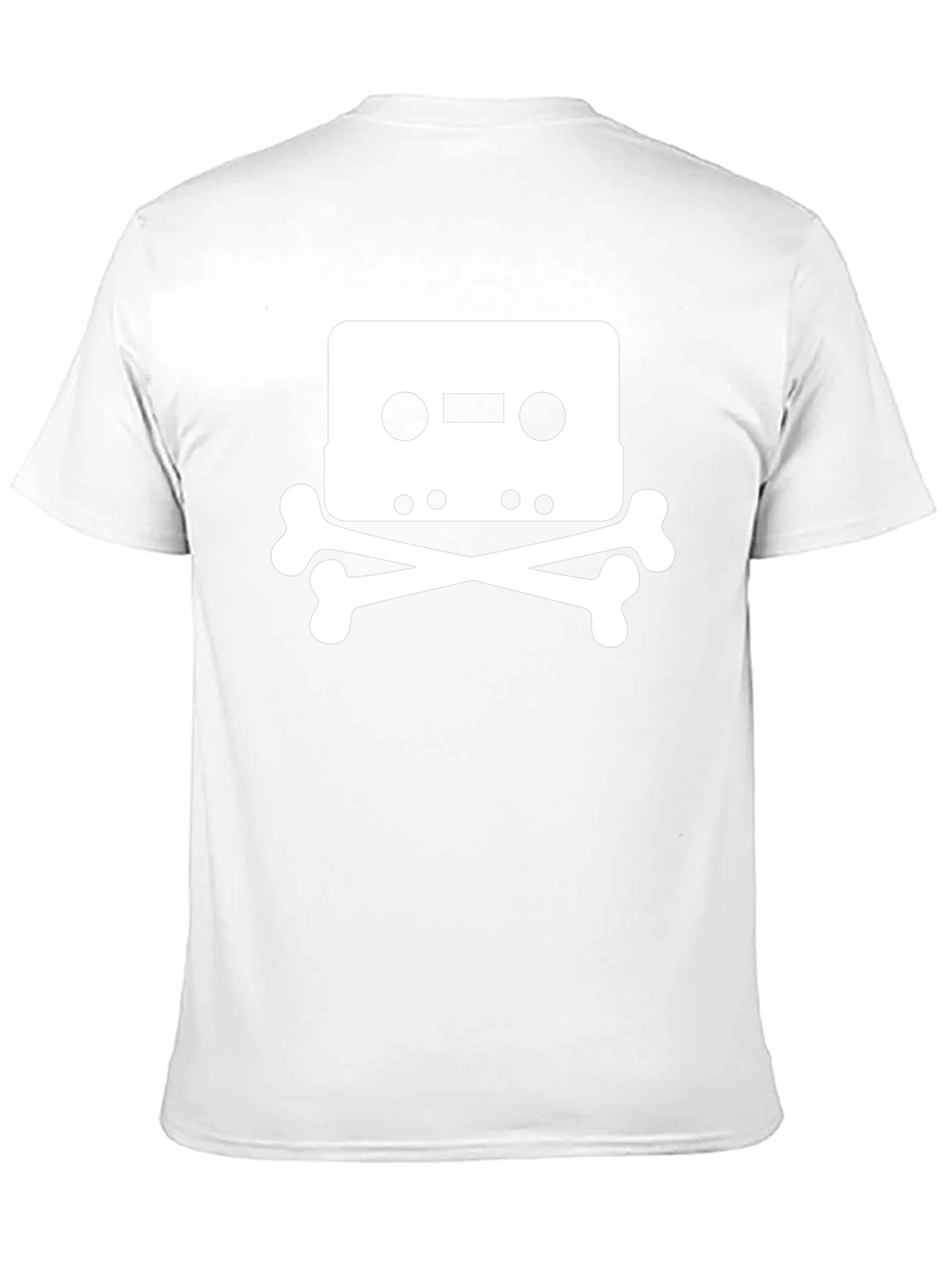Cassette Tape Skull T-Shirt - Black Graphic Tee