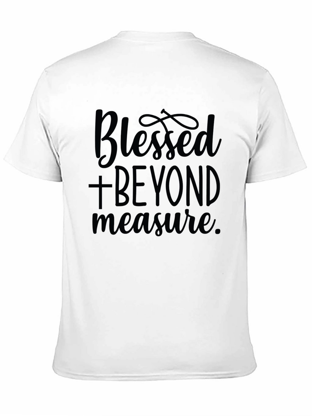Blessed Beyond Measure Black Graphic Tee for Men