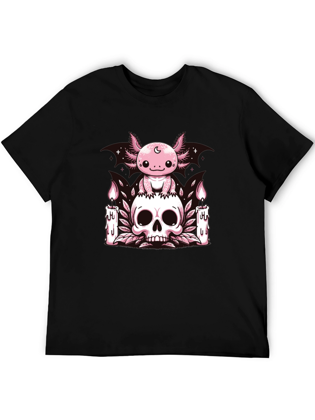 Axolotl Skull Candle T-Shirt