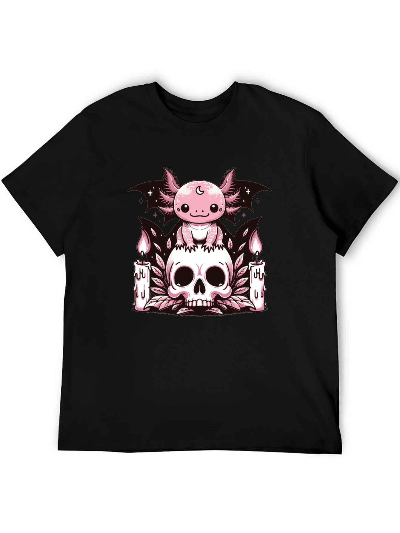 Axolotl Skull Candle T-Shirt