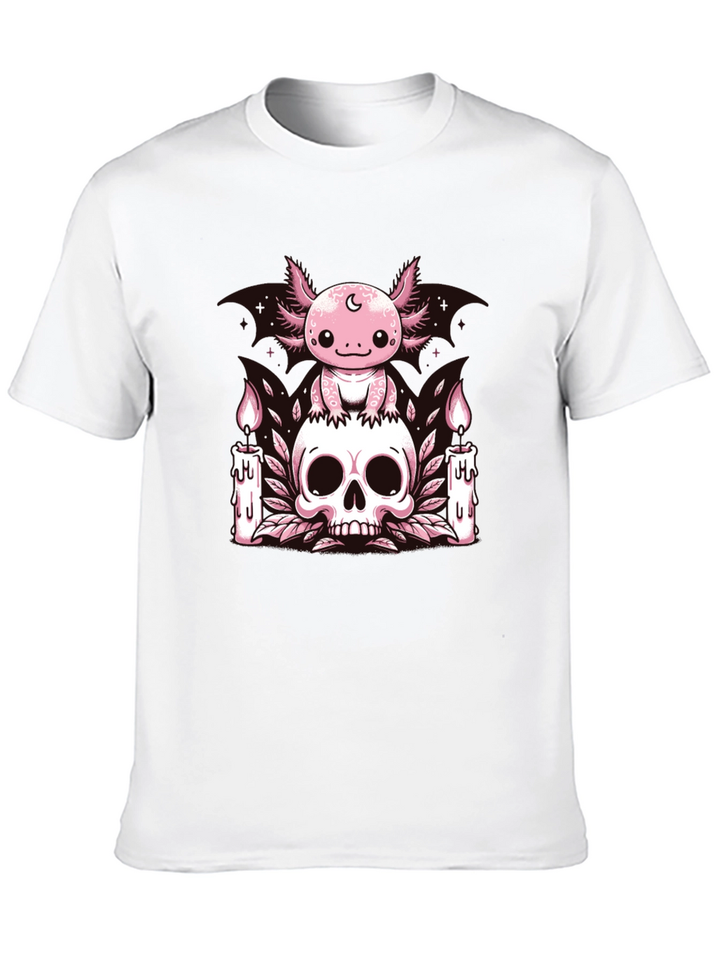 Axolotl Skull Candle T-Shirt