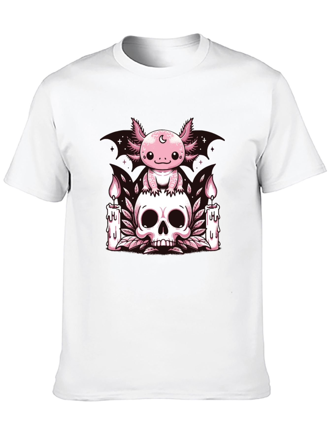 Axolotl Skull Candle T-Shirt