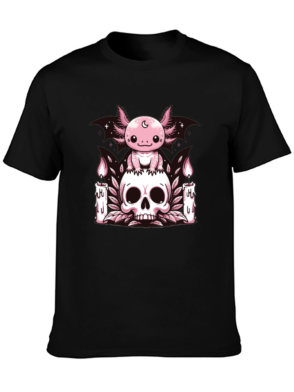 Axolotl Skull Candle T-Shirt