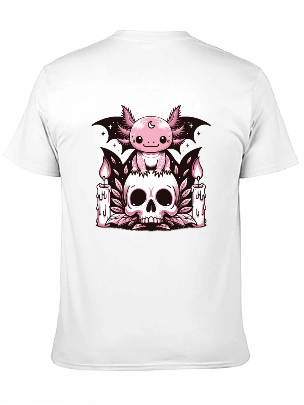Axolotl Skull Candle T-Shirt