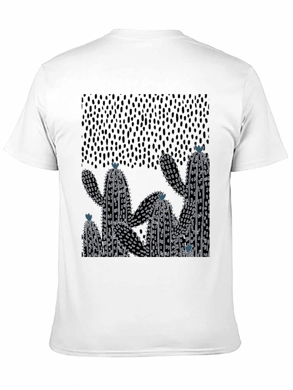 Cactus Graphic Print Crew Neck T-Shirt