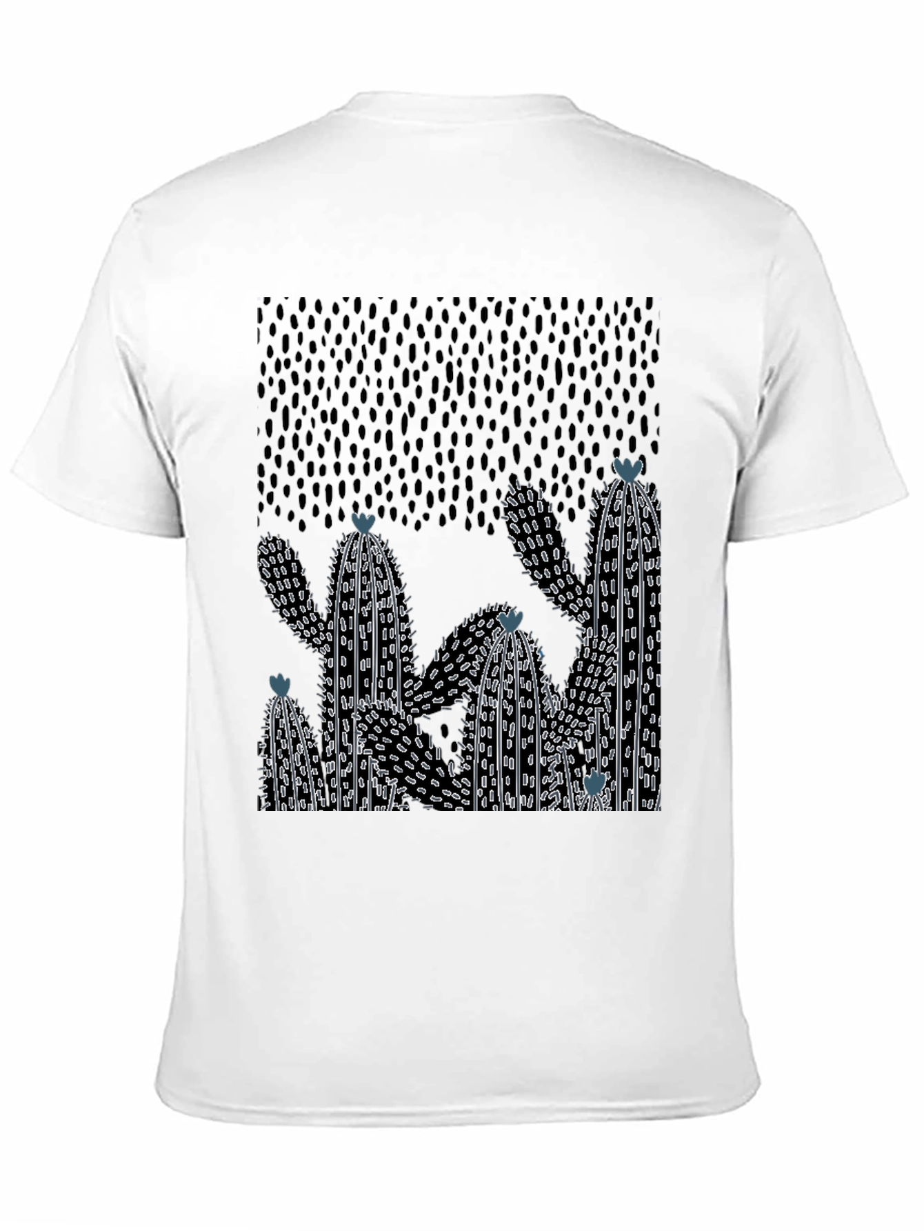Cactus Graphic Print Crew Neck T-Shirt