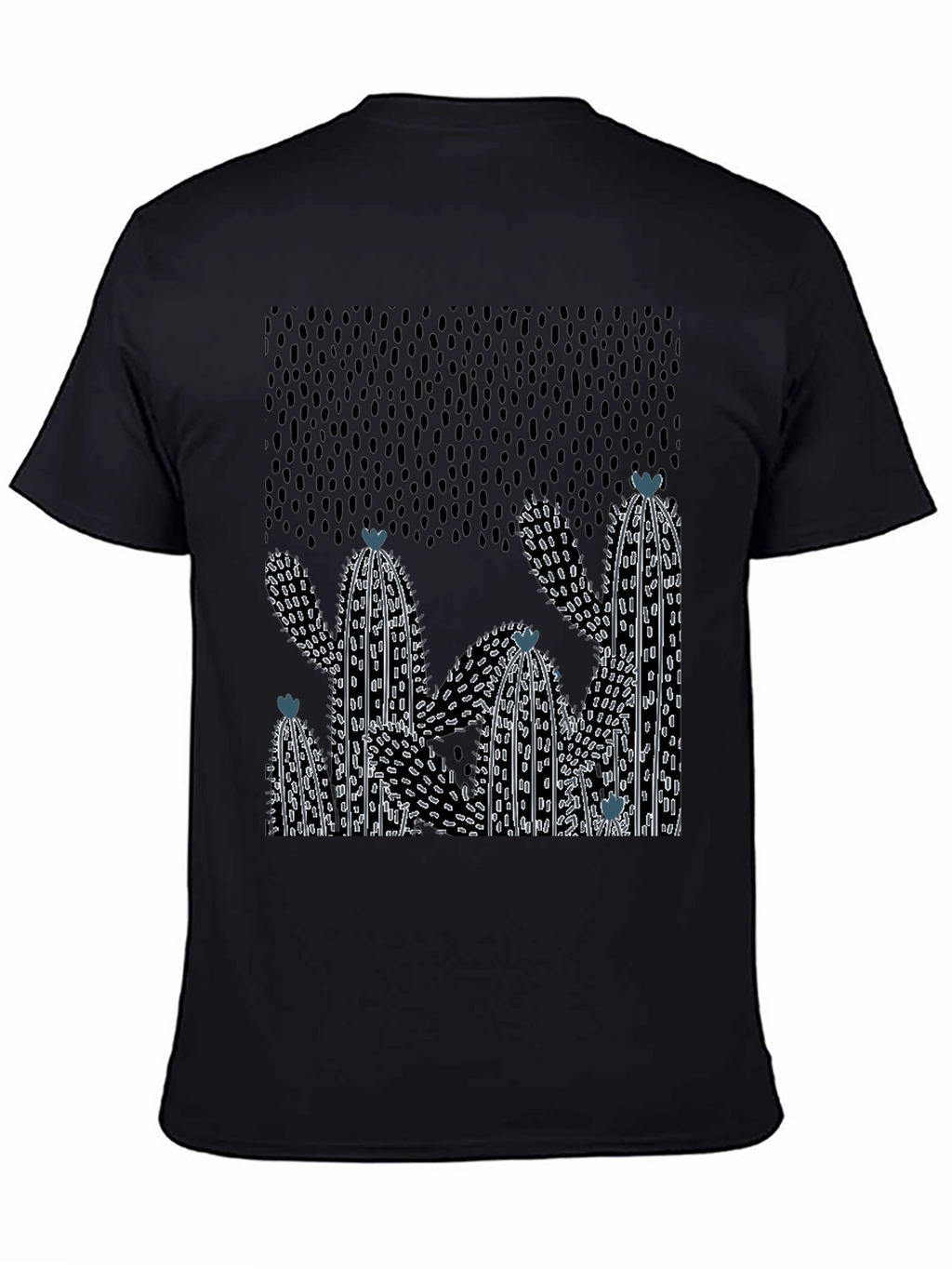 Cactus Graphic Print Crew Neck T-Shirt