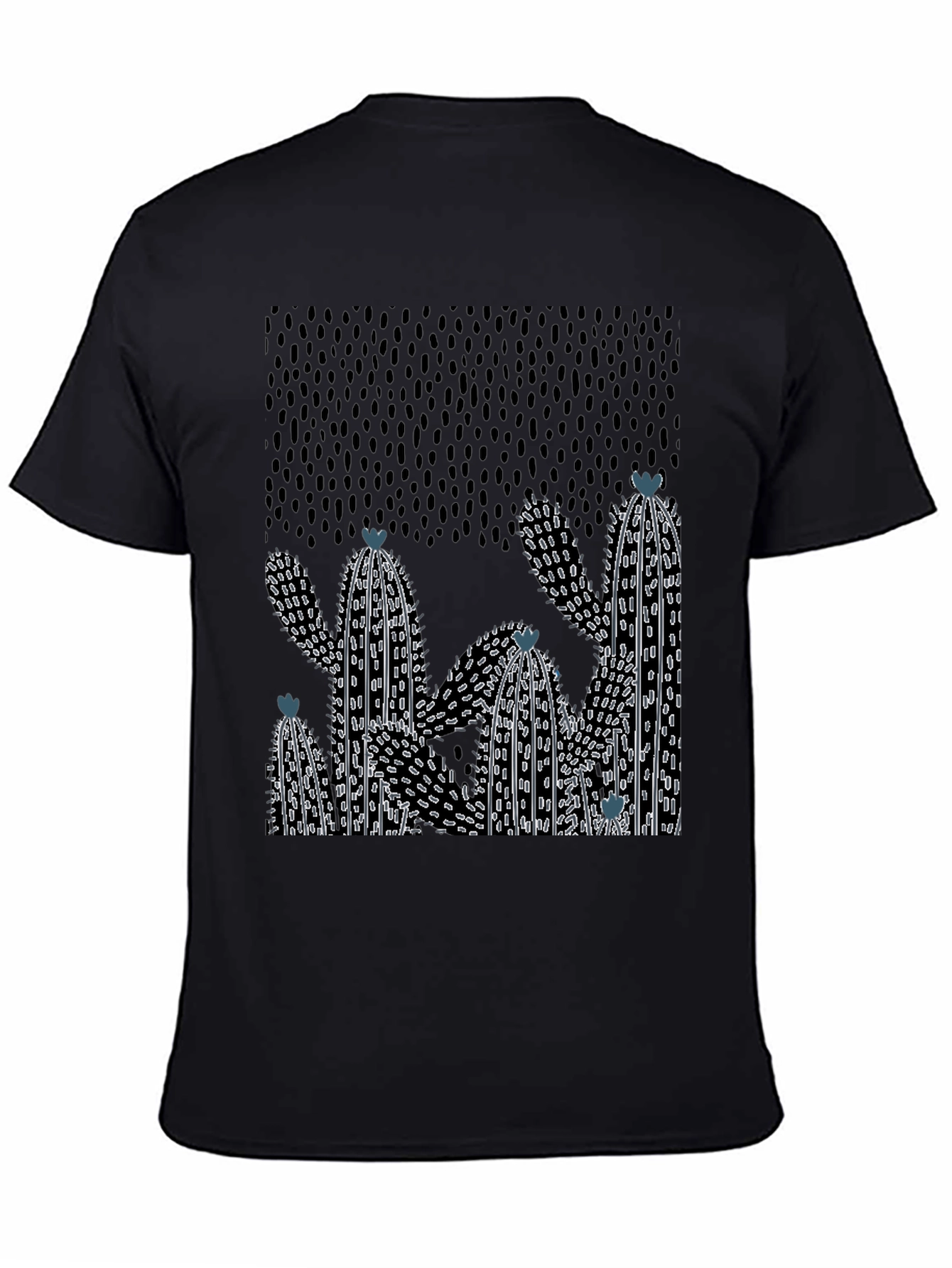 Cactus Graphic Print Crew Neck T-Shirt