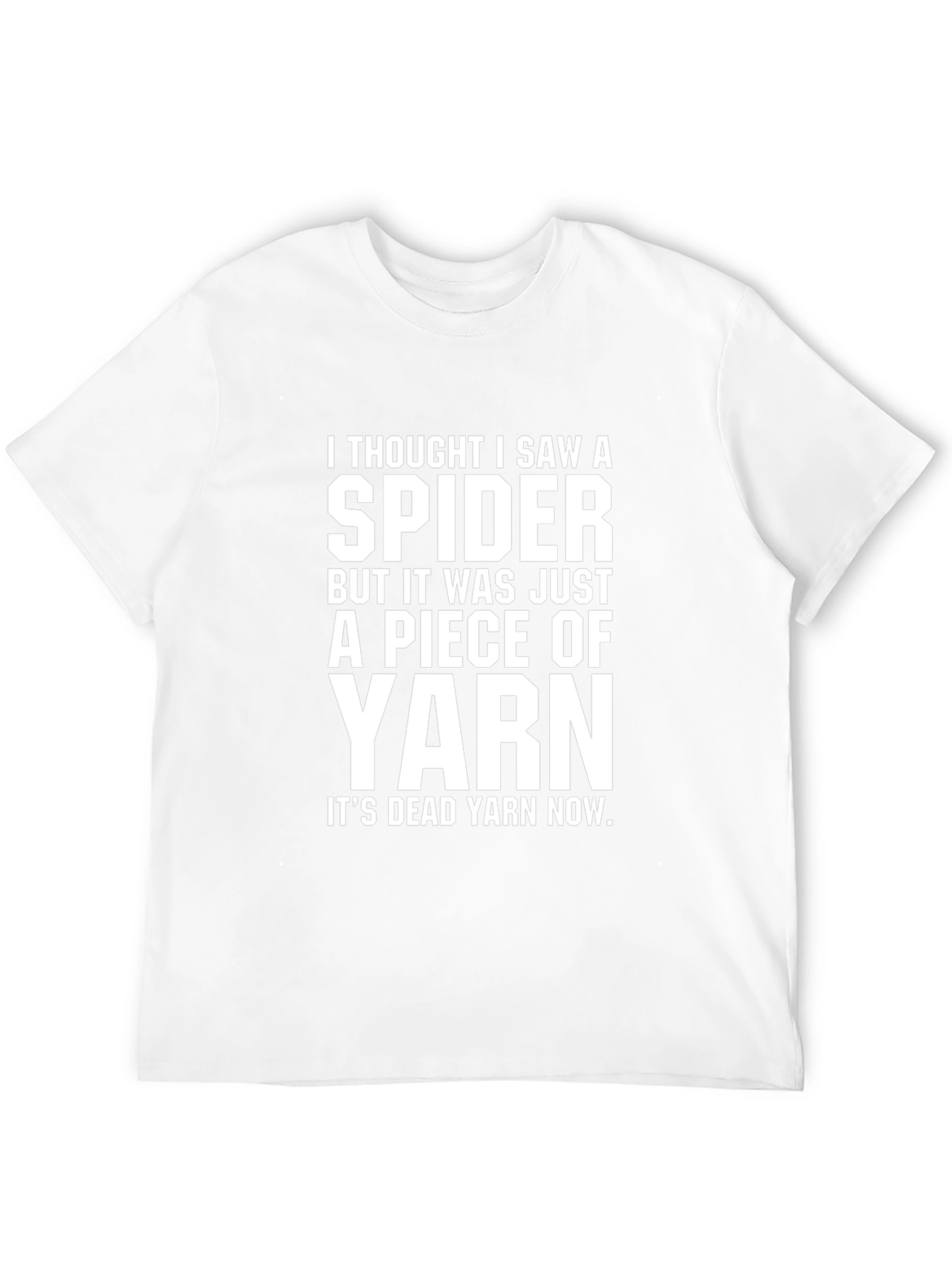 Spider Yarn Graphic Tee - Funny Novelty T-Shirt