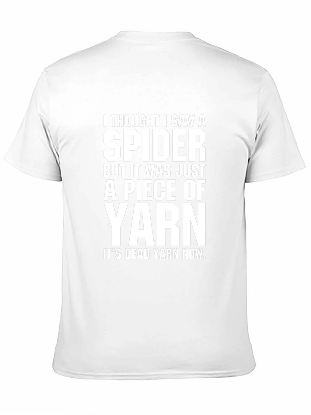 Spider Yarn Graphic Tee - Funny Novelty T-Shirt