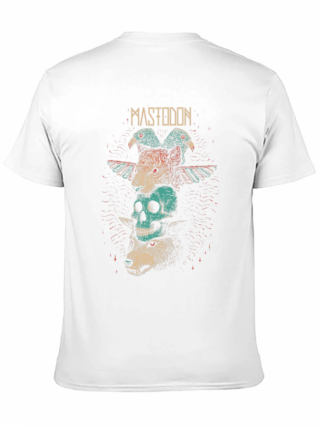Mastodon Band Tee - Graphic Print Black T-Shirt