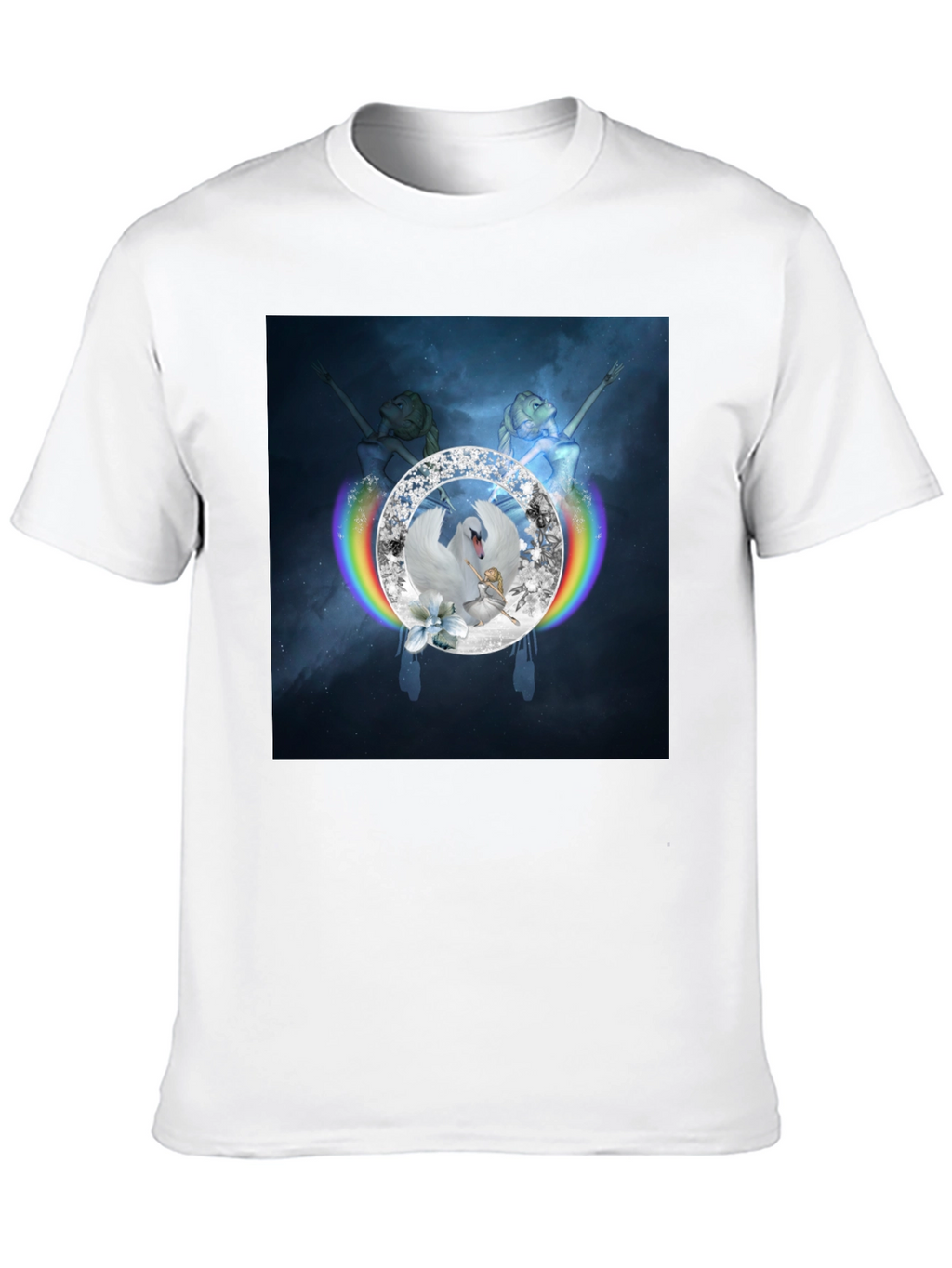 Swan Lake Rainbow Diamond T-Shirt