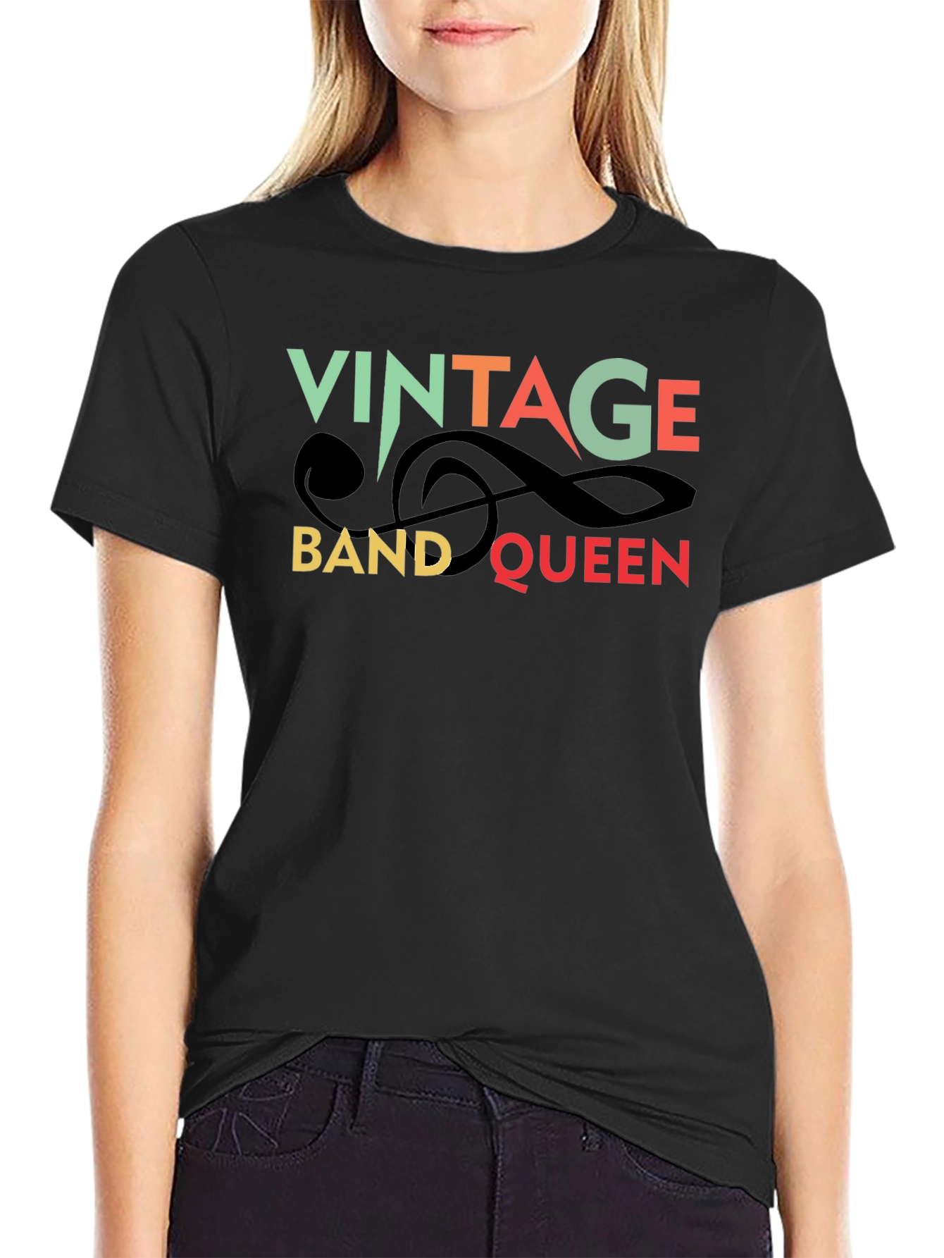 Vintage Band Queen Graphic T-Shirt