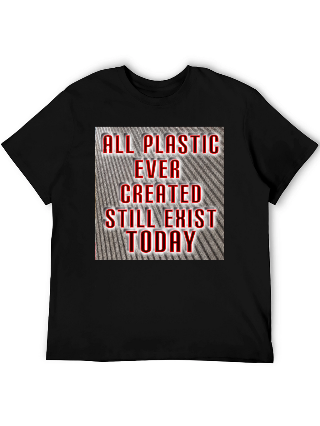 All Plastic Exists Today Graphic Tee - Black