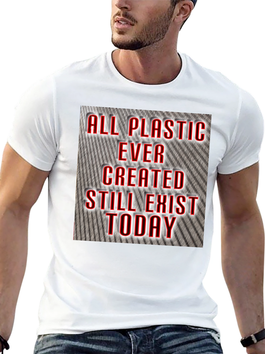 All Plastic Exists Today Graphic Tee - Black