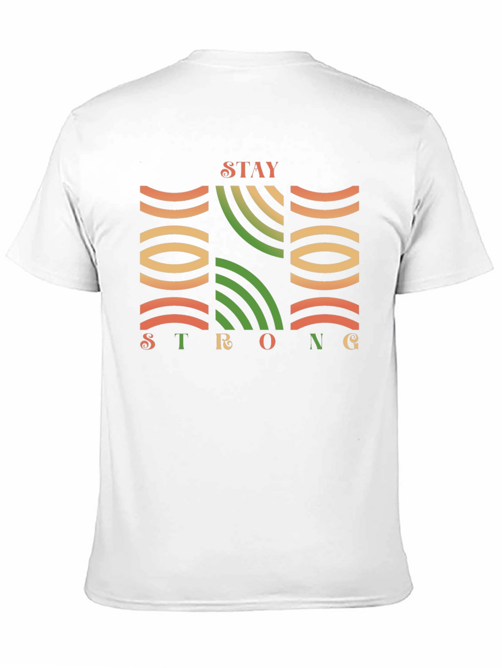 Stay Strong Graphic Print Black T-Shirt