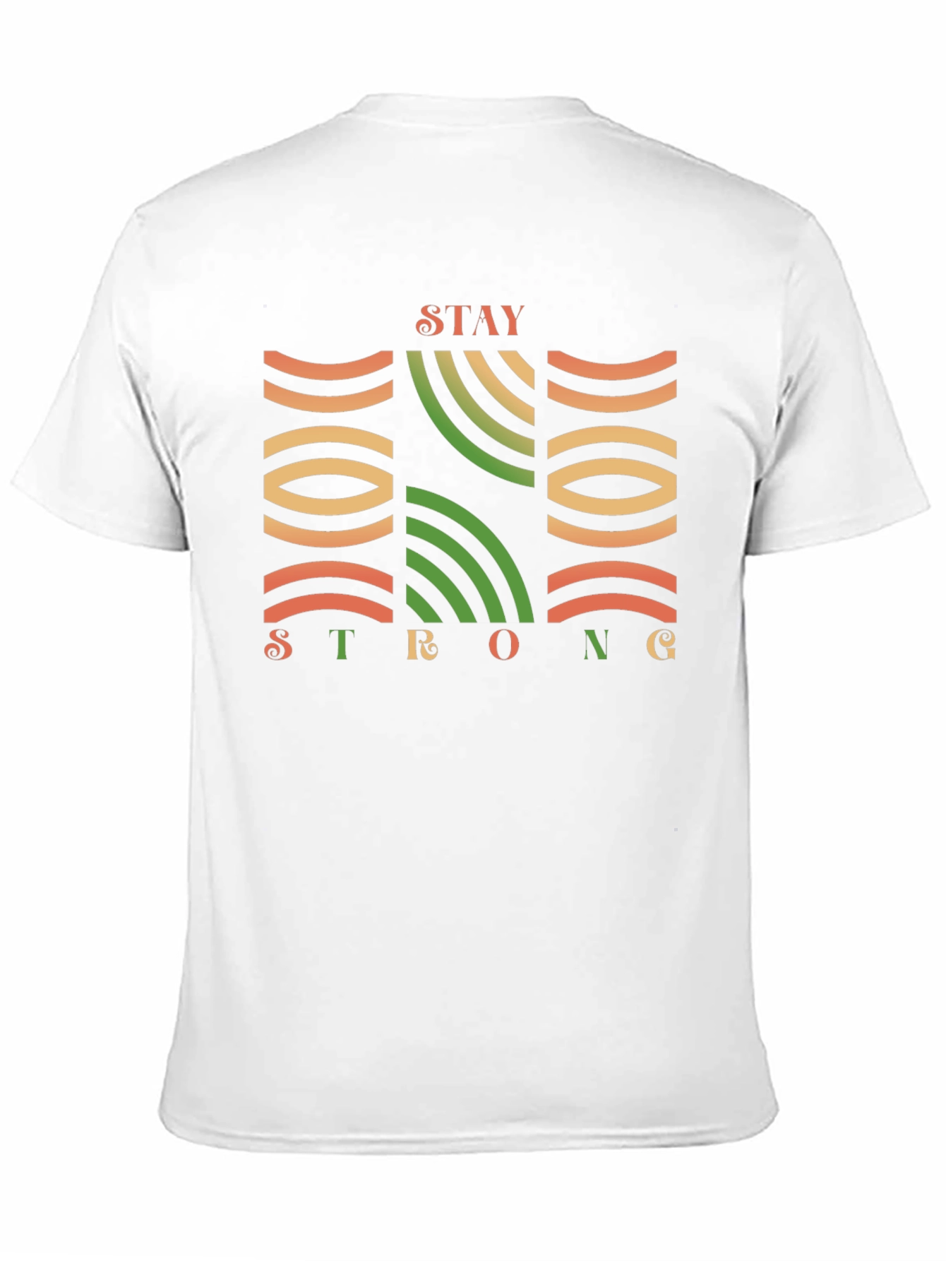 Stay Strong Graphic Print Black T-Shirt