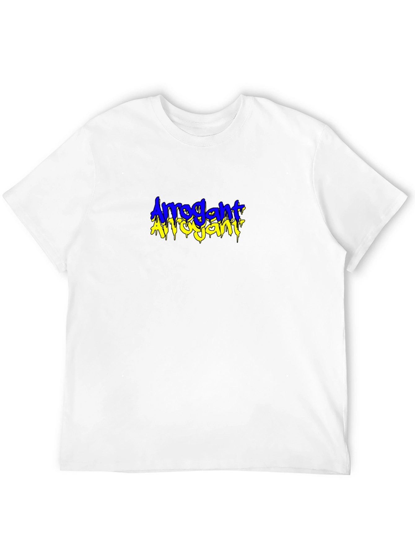 Arrogant Graphic Tee - Black Crew Neck T-Shirt