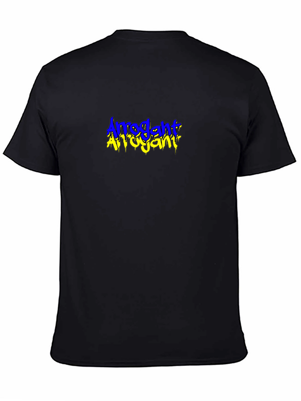 Arrogant Graphic Tee - Black Crew Neck T-Shirt