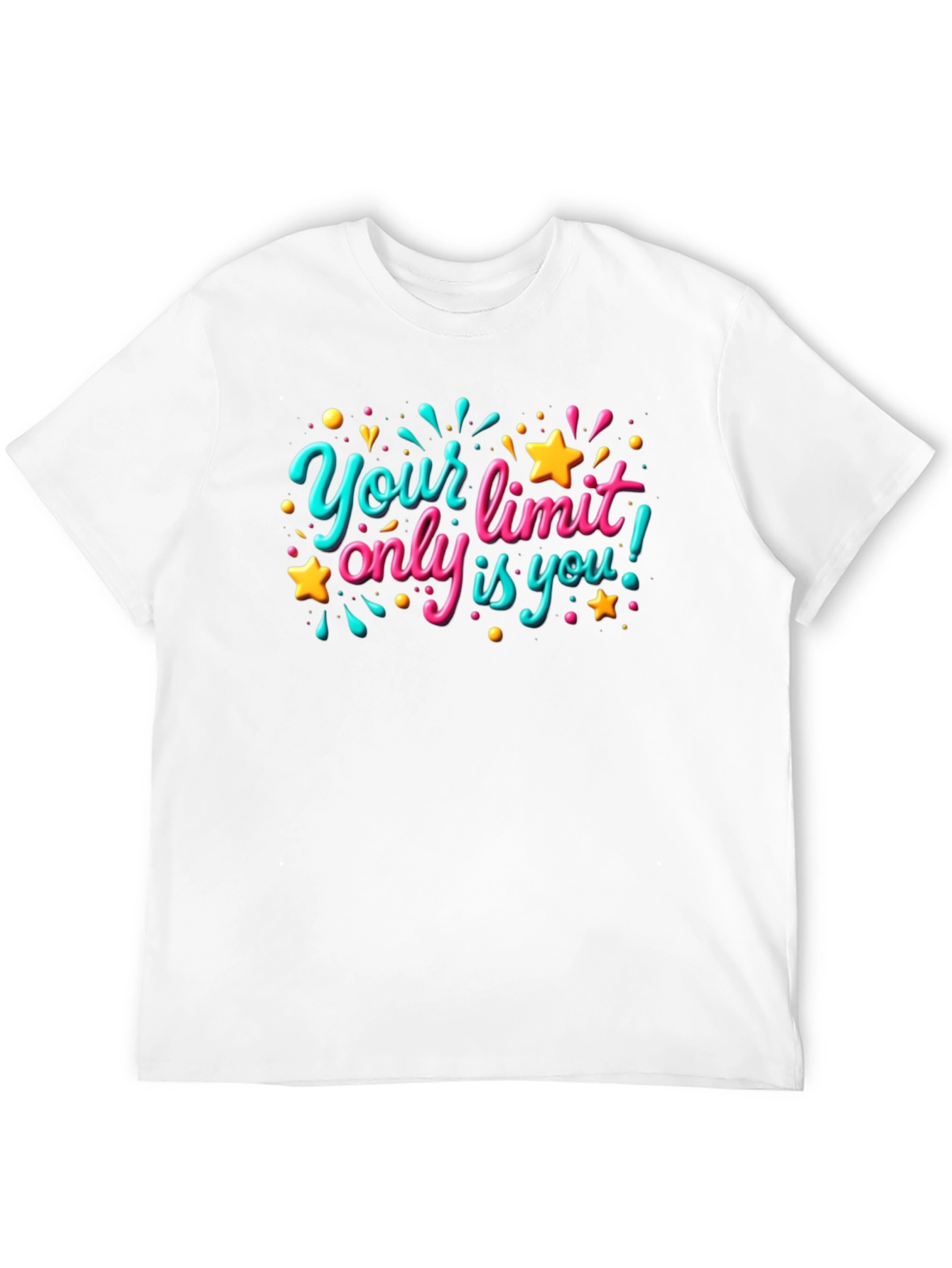 Motivational Graphic T-Shirt - Your Only Limit is You!
