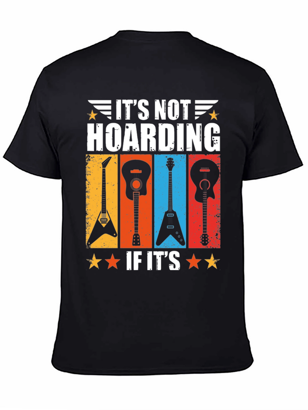 Guitar Hoarding Funny T-Shirt Rock Musician Tee