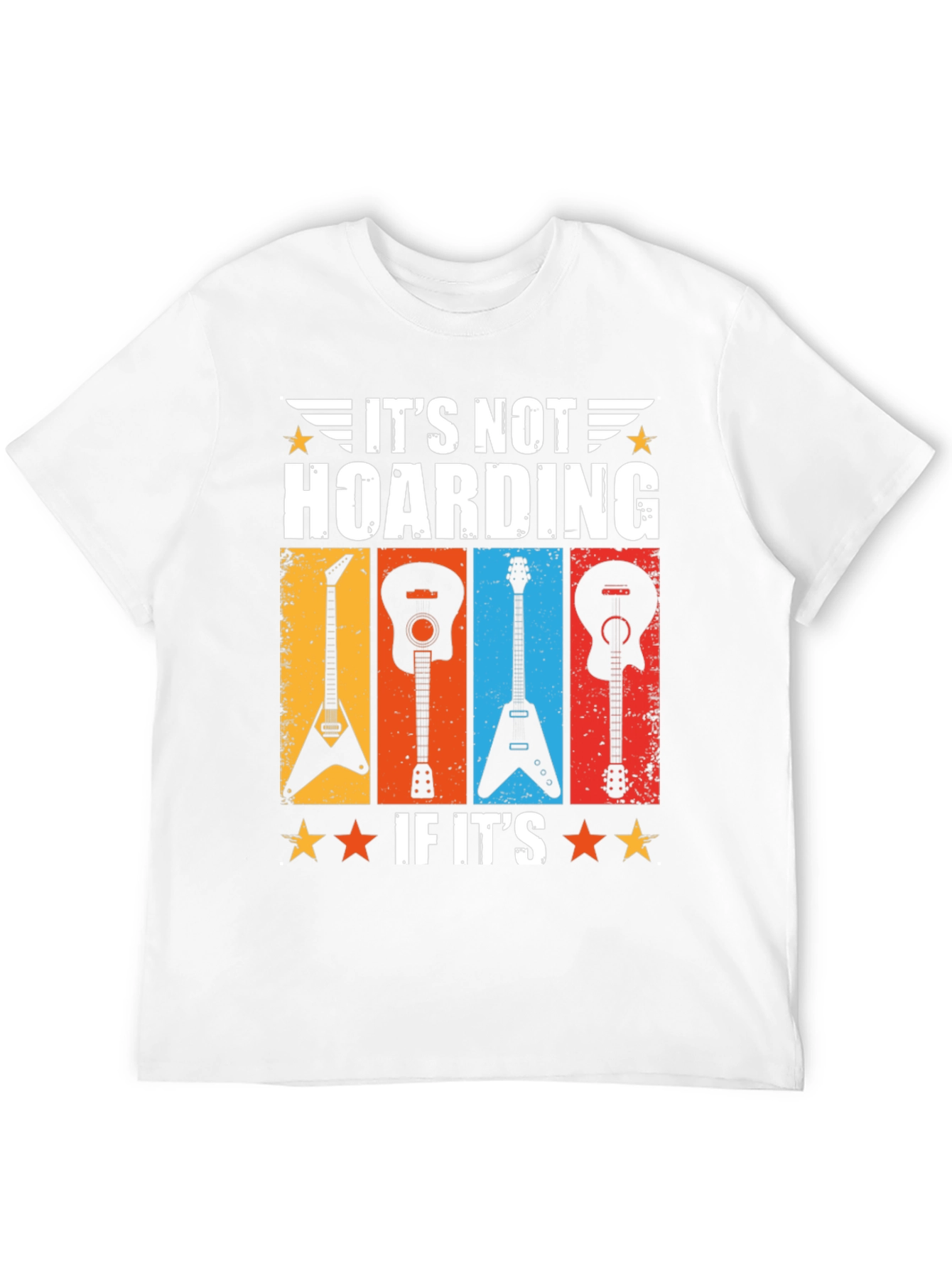 Guitar Hoarding Funny T-Shirt Rock Musician Tee