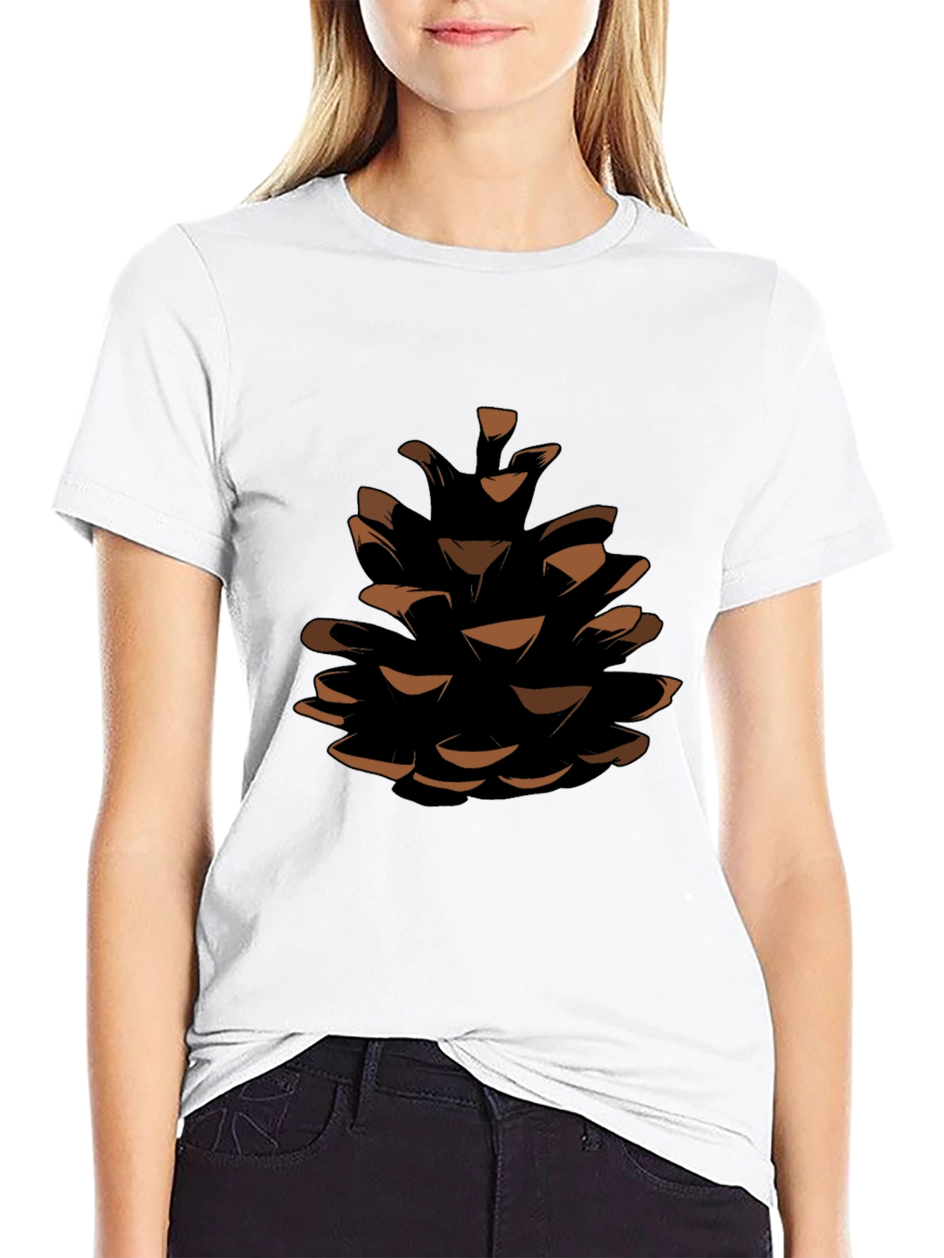 Pine Cone Graphic Tee - Nature Inspired Design