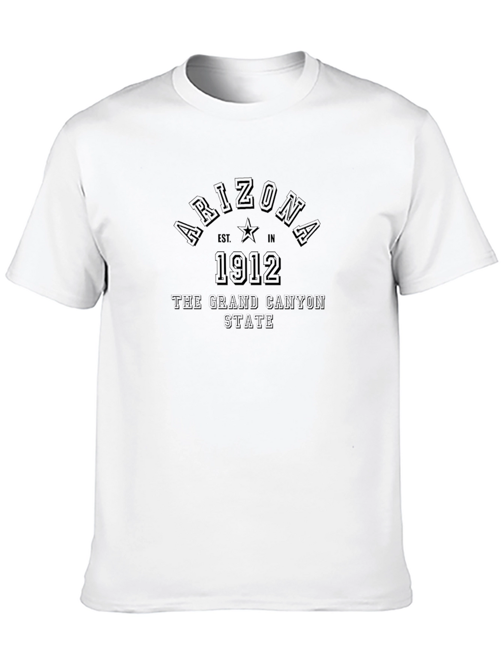 Arizona Grand Canyon State 1912 Black T-Shirt