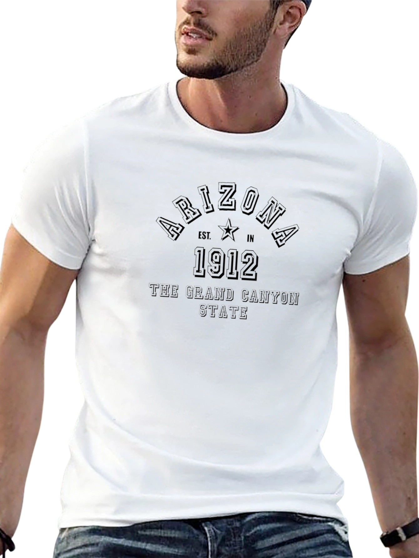 Arizona Grand Canyon State 1912 Black T-Shirt