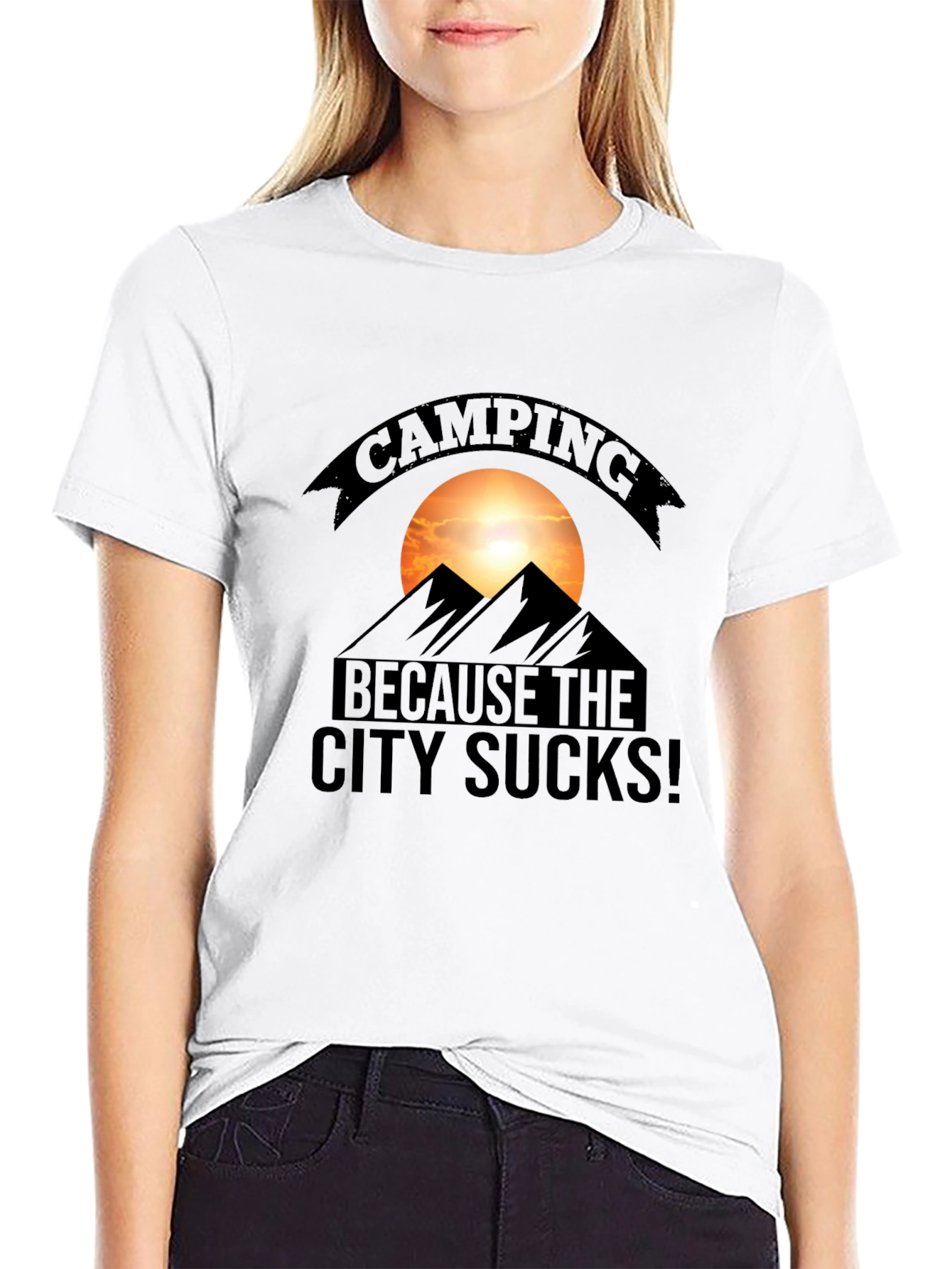 Camping Because the City Sucks T-Shirt