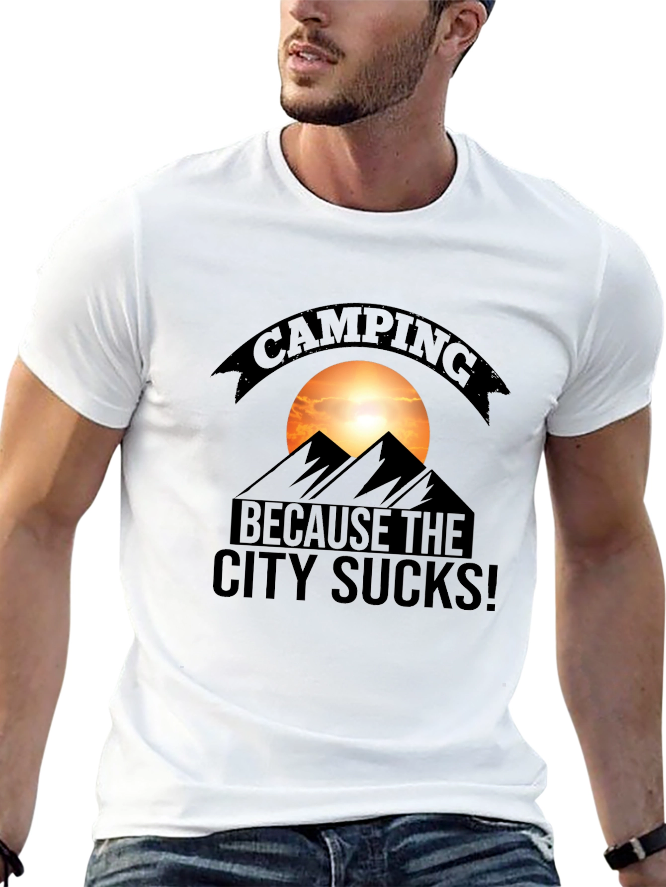 Camping Because the City Sucks T-Shirt