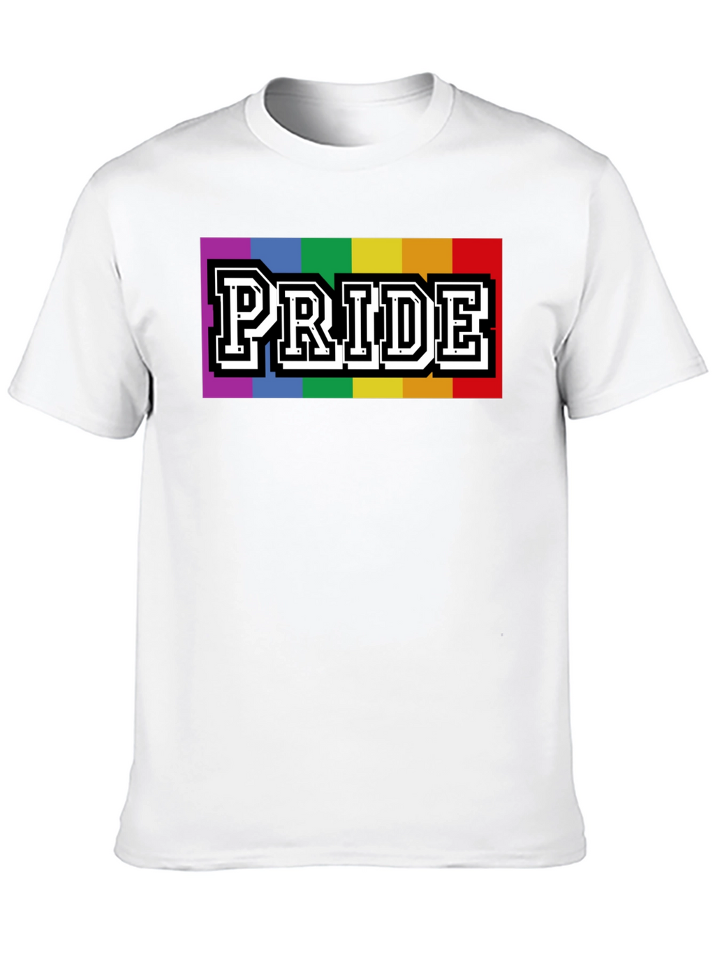 Pride Rainbow Graphic T-Shirt - Stylish Black Tee
