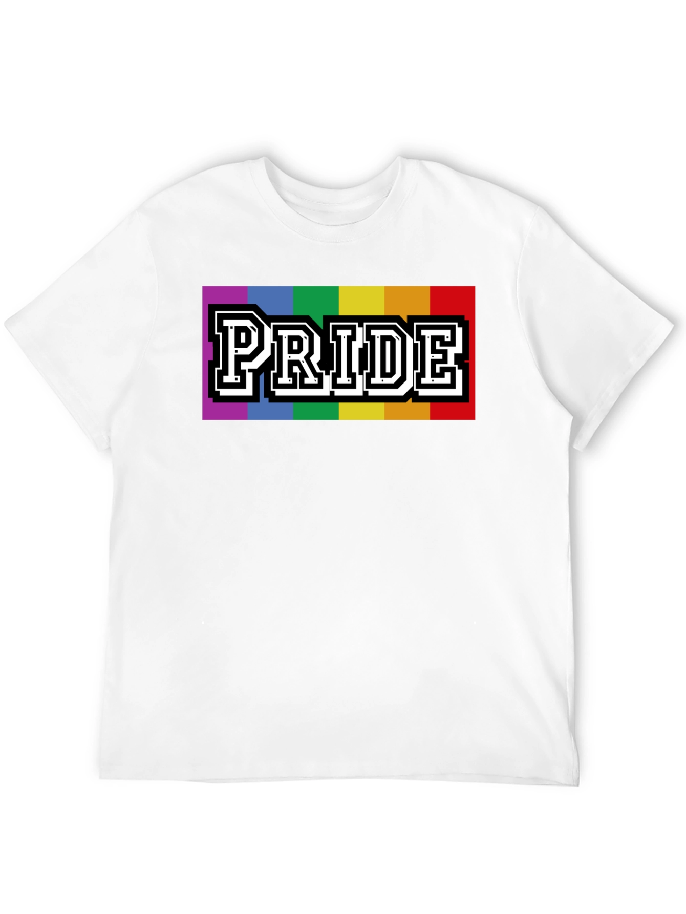 Pride Rainbow Graphic T-Shirt - Stylish Black Tee