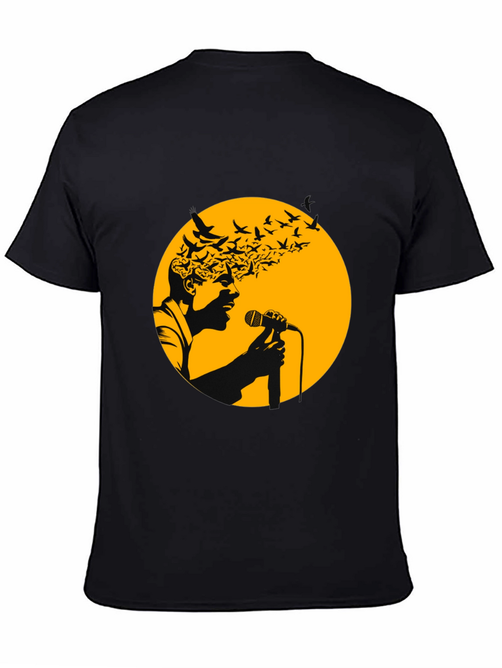 Soulful Singer T-Shirt - Artistic Bird Design
