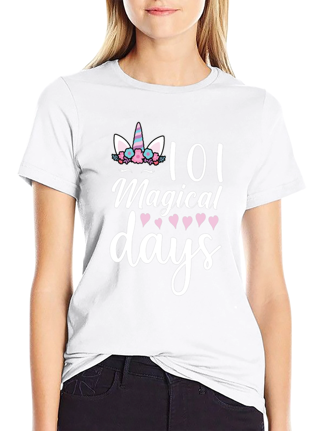101 Magical Days Unicorn Graphic Tee