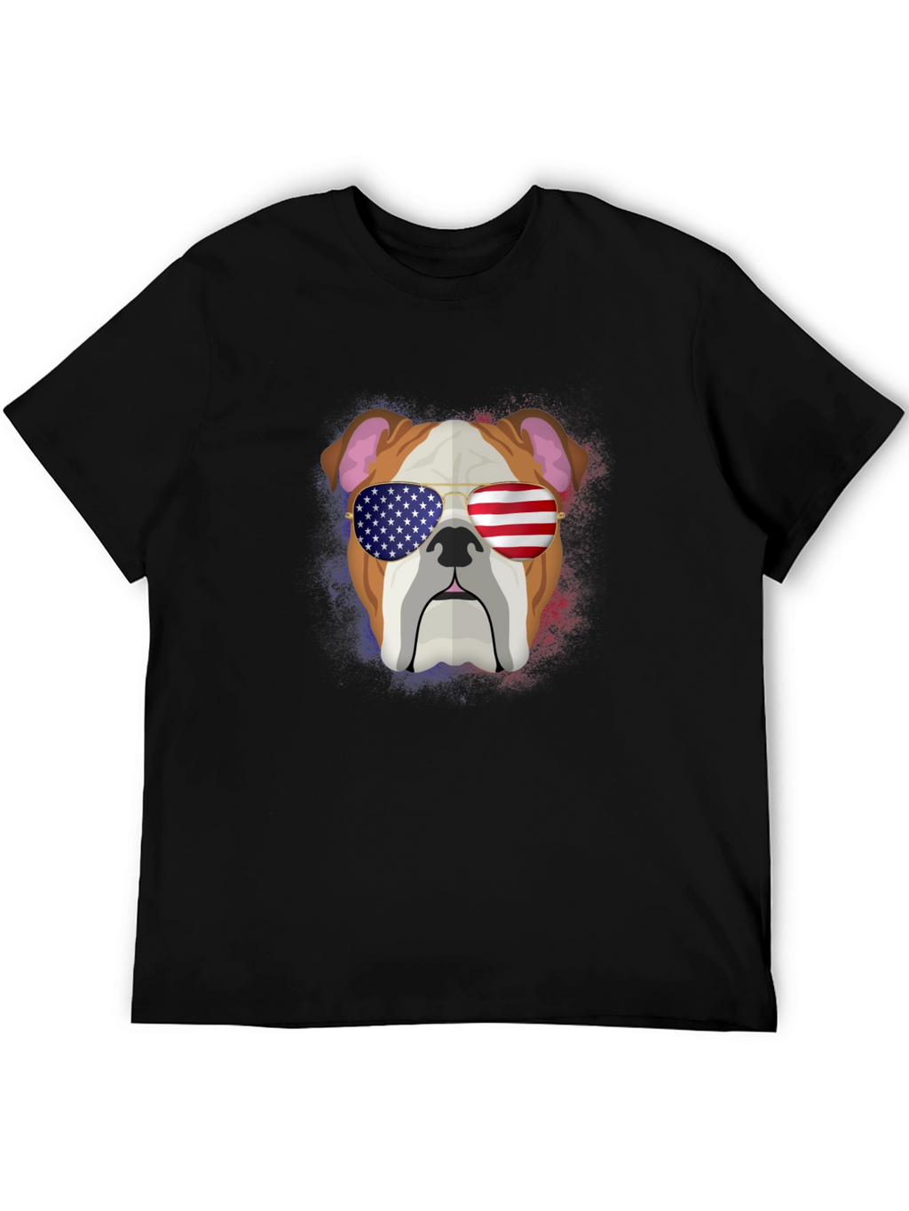 Patriotic Bulldog Graphic Tee