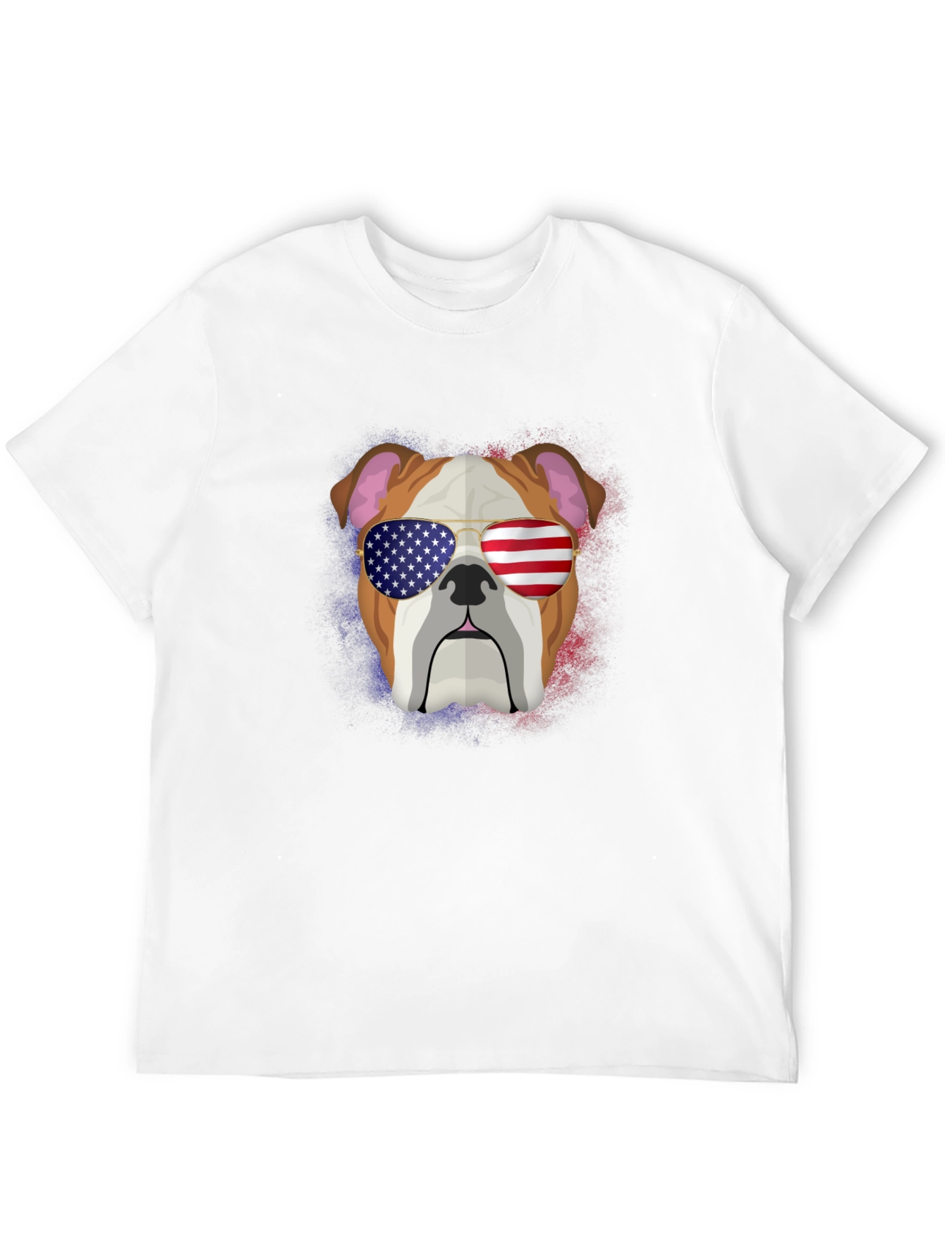 Patriotic Bulldog Graphic Tee
