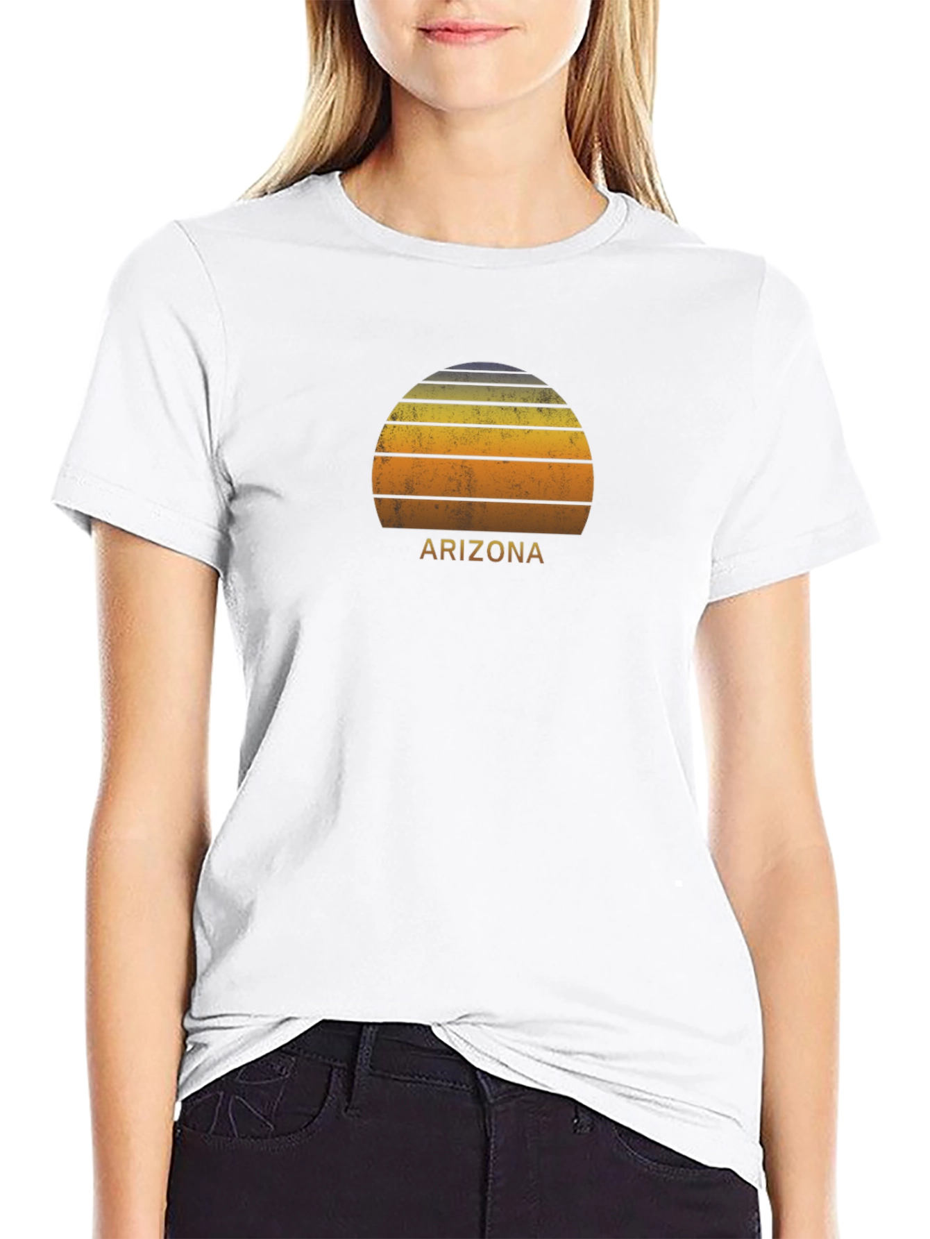 Arizona Sunset Graphic Tee - Retro Style